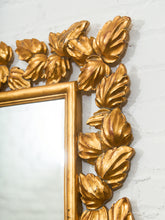 Load image into Gallery viewer, Gilded Leaf Resin Frame Mirror with Classical Flourish
