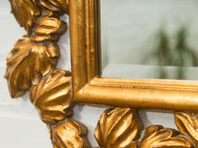 Load image into Gallery viewer, Gilded Leaf Resin Frame Mirror with Classical Flourish
