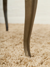 Load image into Gallery viewer, Brutalist Cement and Steel Inlaid End Table
