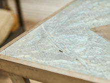 Load image into Gallery viewer, Brutalist Cement and Steel Inlaid End Table
