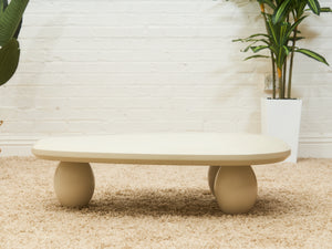 White Sculptural Coffee Table