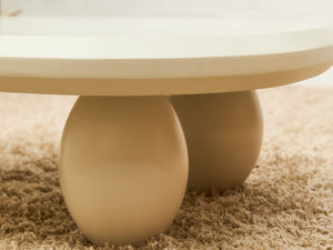 White Sculptural Coffee Table