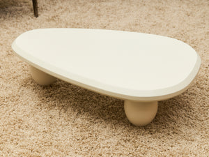 White Sculptural Coffee Table