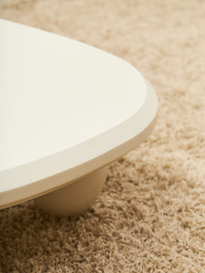 White Sculptural Coffee Table