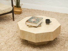 Load image into Gallery viewer, Faux Travertine Coffee Table
