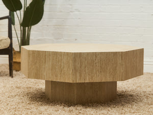 Faux Travertine Coffee Table