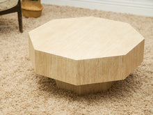 Load image into Gallery viewer, Faux Travertine Coffee Table
