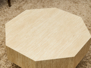 Faux Travertine Coffee Table