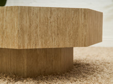 Load image into Gallery viewer, Faux Travertine Coffee Table
