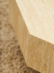 Faux Travertine Coffee Table