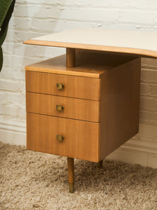 Boomerang Shaped Vintage Desk