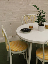 Load image into Gallery viewer, Yellow Gingham Dining Set from Disneyland circa 1970’s
