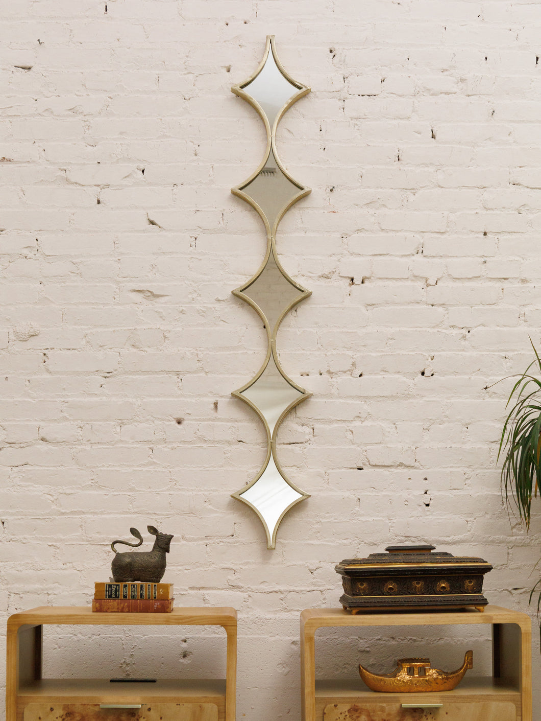 Diamond Tall Retro Mirror Decor