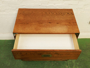 3 Drawer Lowboy Campaign Dresser