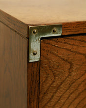 Load image into Gallery viewer, 3 Drawer Lowboy Campaign Dresser
