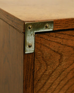 3 Drawer Lowboy Campaign Dresser
