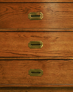 3 Drawer Lowboy Campaign Dresser