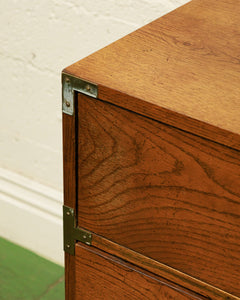 3 Drawer Lowboy Campaign Dresser