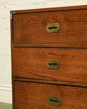 Load image into Gallery viewer, 3 Drawer Lowboy Campaign Dresser

