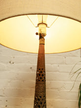 Load image into Gallery viewer, Brass Antique Ornate Glass Indian Lamp
