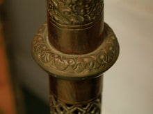 Load image into Gallery viewer, Brass Antique Ornate Glass Indian Lamp
