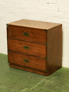 3 Drawer Lowboy Campaign Dresser