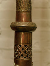Load image into Gallery viewer, Brass Antique Ornate Glass Indian Lamp
