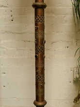 Load image into Gallery viewer, Brass Antique Ornate Glass Indian Lamp
