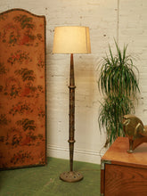 Load image into Gallery viewer, Brass Antique Ornate Glass Indian Lamp
