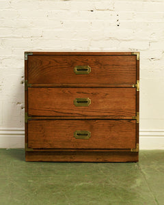 3 Drawer Lowboy Campaign Dresser