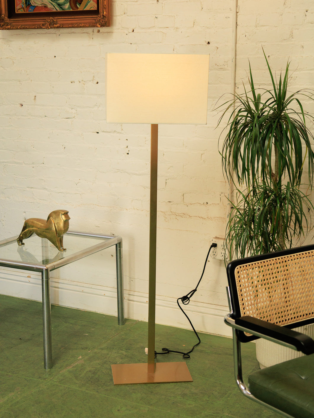 Brass Sleek Floor Lamp