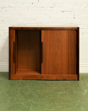 Load image into Gallery viewer, Danish Teak Sliding Drawer Cabinet
