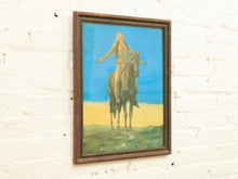 Load image into Gallery viewer, 1930&#39;s Native American on Black Horse Appeal to the Great Spirit
