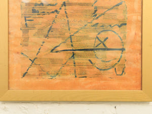 Orange Abstract Modern Art Design