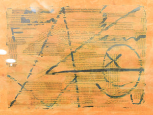 Orange Abstract Modern Art Design