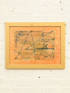Orange Abstract Modern Art Design