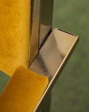 Load image into Gallery viewer, Gold Mustard Velvet Vintage Brass Chair Set
