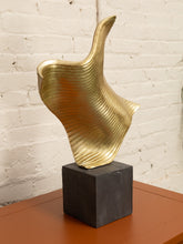 Load image into Gallery viewer, Gold Modernist Sculpture
