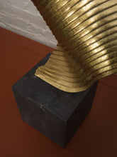 Load image into Gallery viewer, Gold Modernist Sculpture

