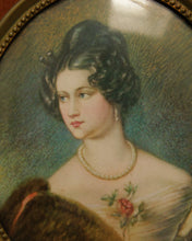 Load image into Gallery viewer, Vintage Cameo Creation Framed Portrait Baroness Von Krudener by Joseph Steiler
