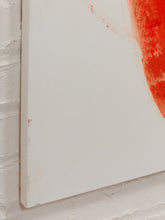 Load image into Gallery viewer, Flamingo Loop Abstract Expressionist Painting in Pink Coral Black and Neon Yellow by Julio De La Concha
