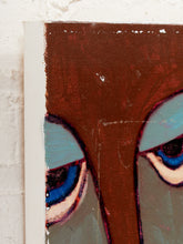 Load image into Gallery viewer, Rouge Gaze Figurative Portrait Painting in Pink Gray and Red by Julio De La Concha
