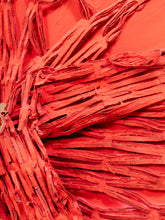 Load image into Gallery viewer, Crimson Flight Textural Abstract Bird Painting in Red by Julio De La Concha
