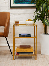 Load image into Gallery viewer, Gold Three Level Side Table
