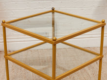 Load image into Gallery viewer, Gold Three Level Side Table

