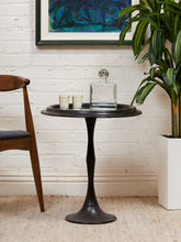 Load image into Gallery viewer, Round Wood Mirror Table
