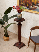 Load image into Gallery viewer, Rare 19th-century Antique Victorian Mahogany Torchère Plant Stand
