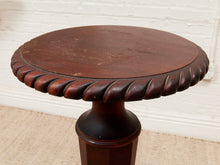 Load image into Gallery viewer, Rare 19th-century Antique Victorian Mahogany Torchère Plant Stand
