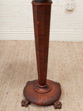 Load image into Gallery viewer, Rare 19th-century Antique Victorian Mahogany Torchère Plant Stand
