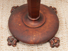 Load image into Gallery viewer, Rare 19th-century Antique Victorian Mahogany Torchère Plant Stand
